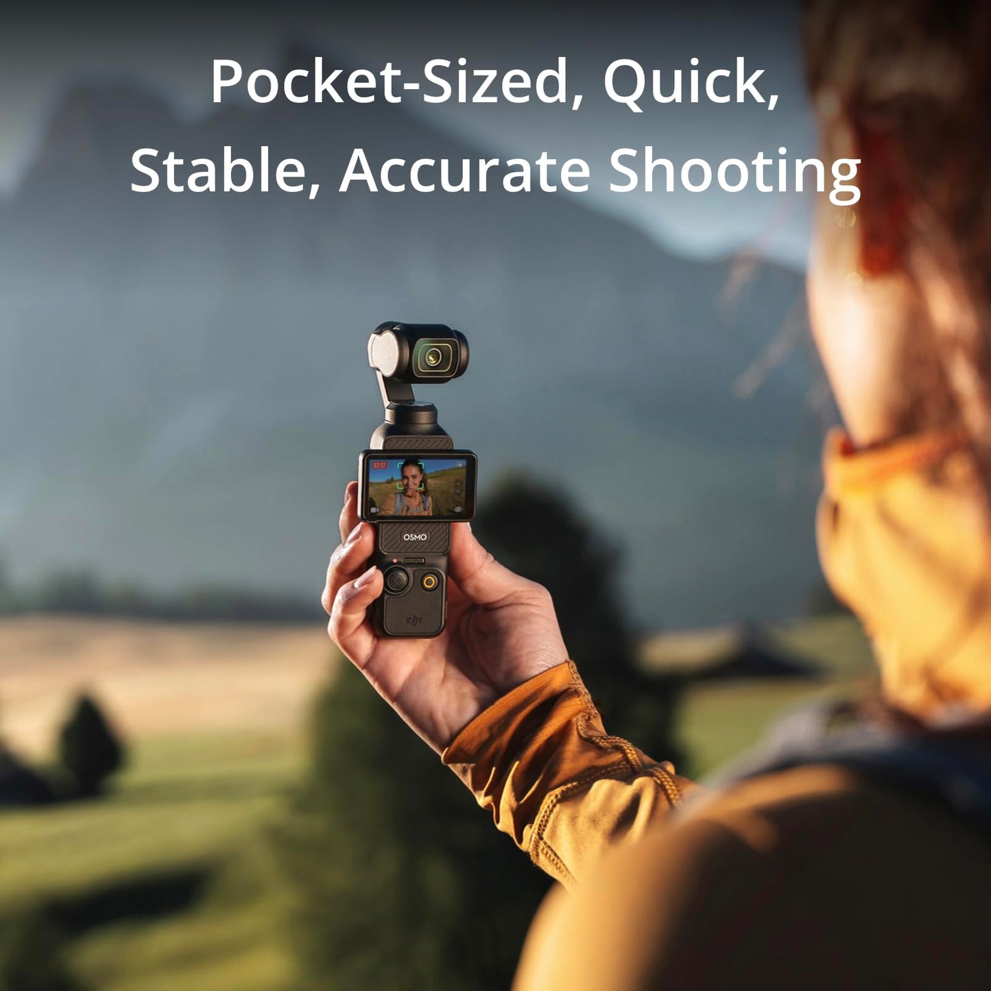 DJI Osmo Pocket 3, 4K/120fps Vlogging Camera, 1'' CMOS, 3-Axis Stabilization, Fast Focus, Face/Object Tracking, 2" Touchscreen - Ideal for YouTube & Photography